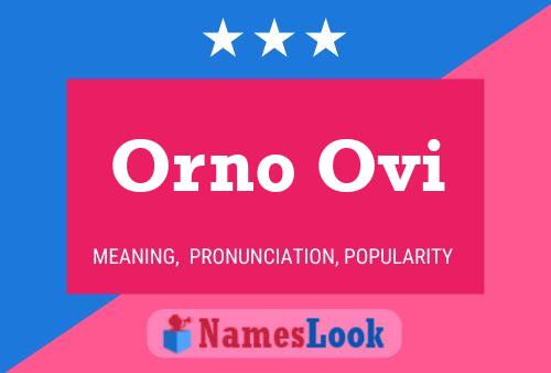 ملصق اسم Orno Ovi