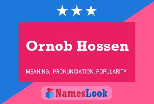 ملصق اسم Ornob Hossen