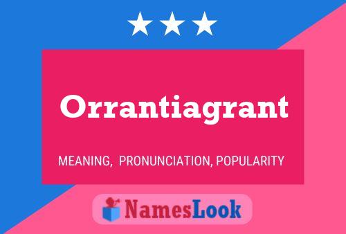 ملصق اسم Orrantiagrant