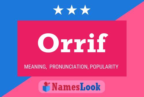 ملصق اسم Orrif