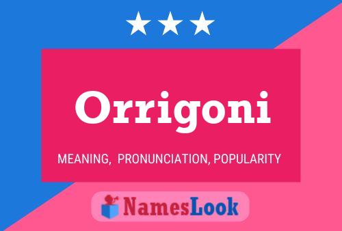 ملصق اسم Orrigoni