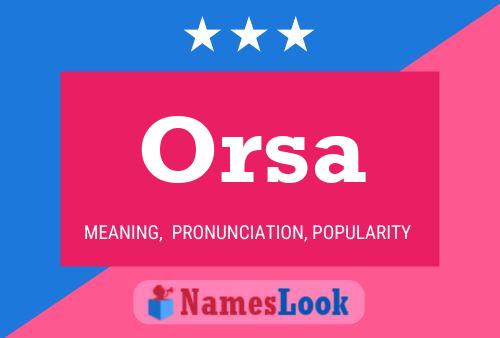 ملصق اسم Orsa