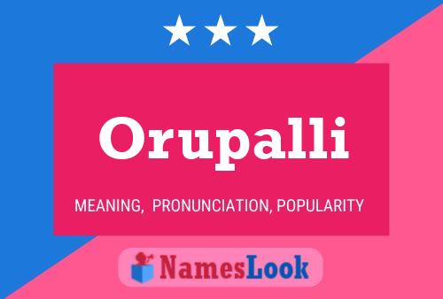 ملصق اسم Orupalli