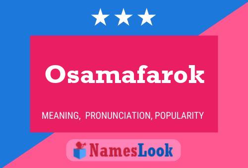 ملصق اسم Osamafarok