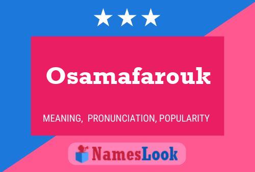 ملصق اسم Osamafarouk