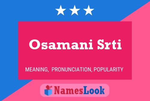 ملصق اسم Osamani Srti