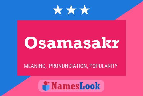 ملصق اسم Osamasakr