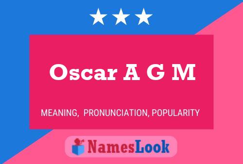 ملصق اسم Oscar A G M