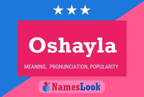 ملصق اسم Oshayla