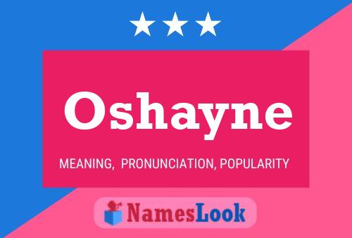 ملصق اسم Oshayne