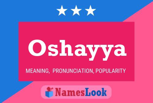 ملصق اسم Oshayya