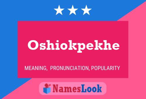 ملصق اسم Oshiokpekhe