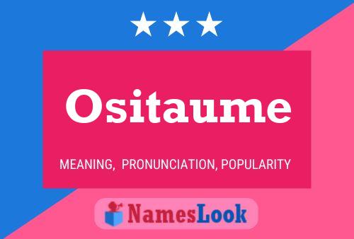 ملصق اسم Ositaume