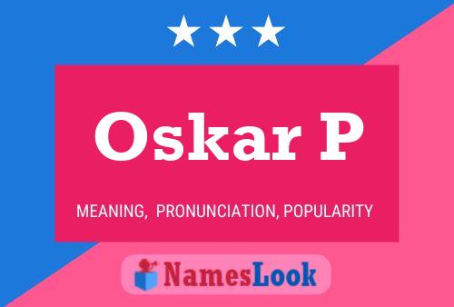 ملصق اسم Oskar P