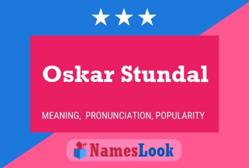 ملصق اسم Oskar Stundal