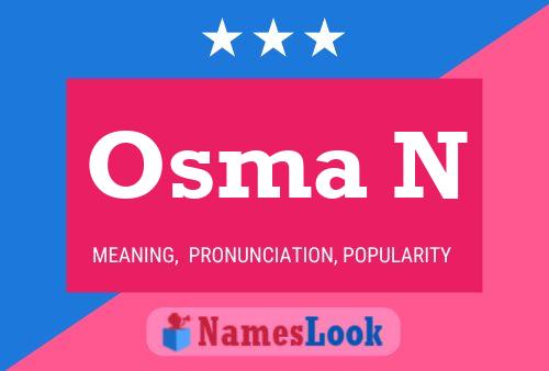 ملصق اسم Osma N