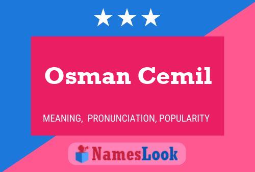 ملصق اسم Osman Cemil