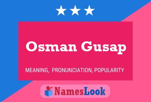 ملصق اسم Osman Gusap