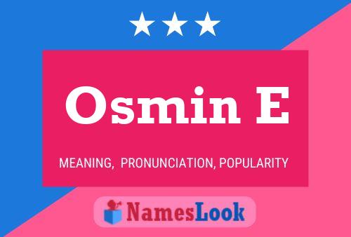 ملصق اسم Osmin E