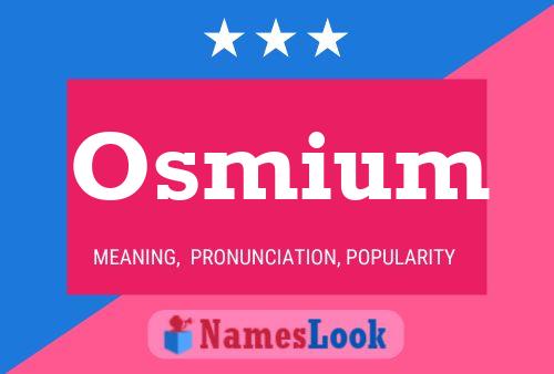 ملصق اسم Osmium