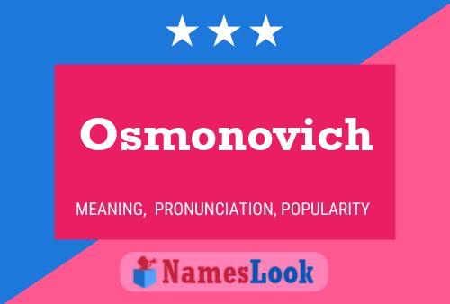 ملصق اسم Osmonovich