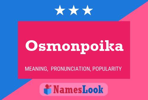 ملصق اسم Osmonpoika