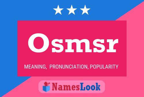 ملصق اسم Osmsr