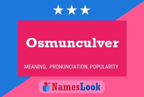 ملصق اسم Osmunculver