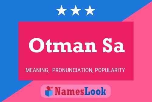 ملصق اسم Otman Sa