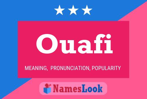 ملصق اسم Ouafi