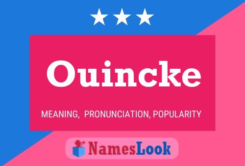 ملصق اسم Ouincke