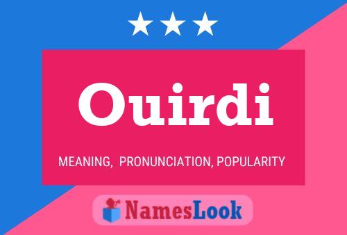 ملصق اسم Ouirdi