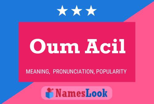 ملصق اسم Oum Acil