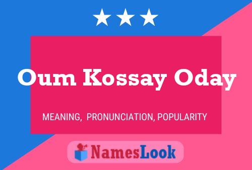 ملصق اسم Oum Kossay Oday