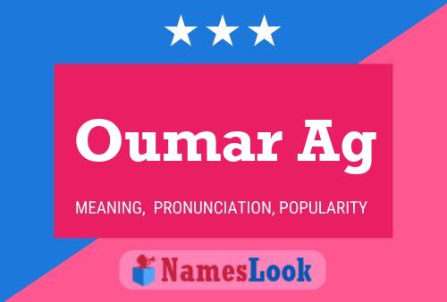 ملصق اسم Oumar Ag