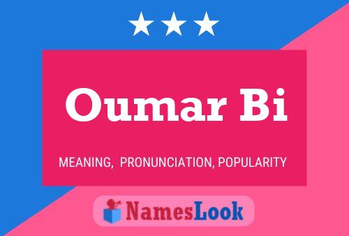 ملصق اسم Oumar Bi