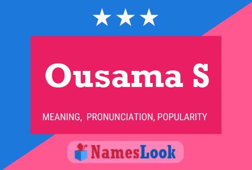 ملصق اسم Ousama S