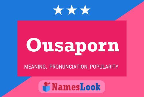 ملصق اسم Ousaporn