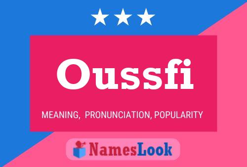 ملصق اسم Oussfi