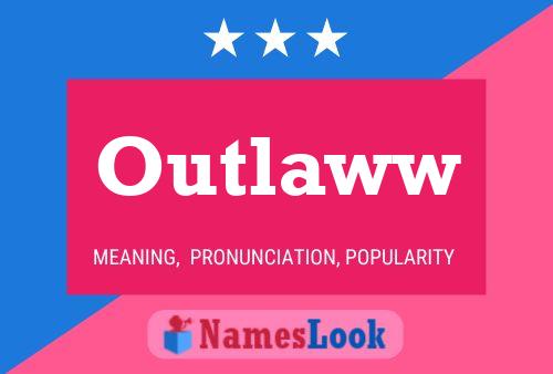 ملصق اسم Outlaww