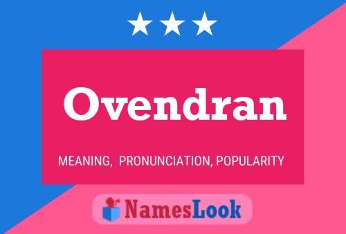 ملصق اسم Ovendran