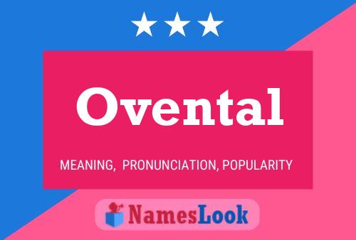 ملصق اسم Ovental