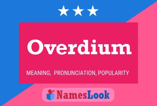 ملصق اسم Overdium