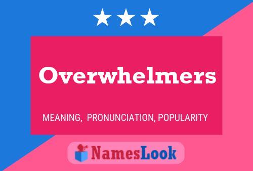 ملصق اسم Overwhelmers