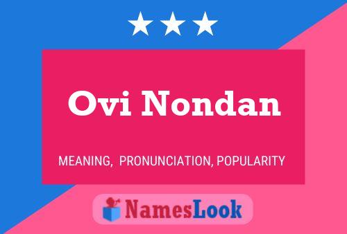 ملصق اسم Ovi Nondan