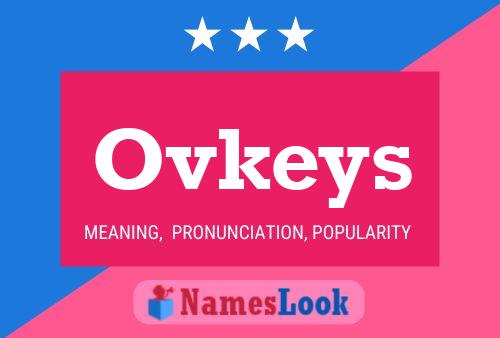 ملصق اسم Ovkeys