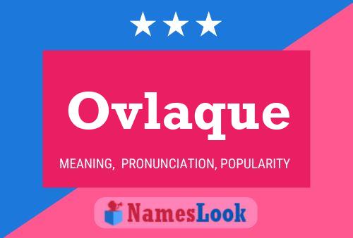 ملصق اسم Ovlaque