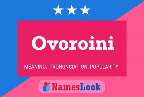 ملصق اسم Ovoroini