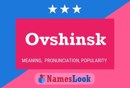 ملصق اسم Ovshinsk