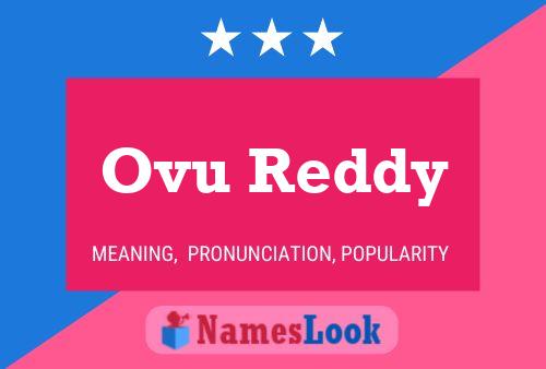 ملصق اسم Ovu Reddy